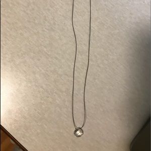 Clear quartz necklace